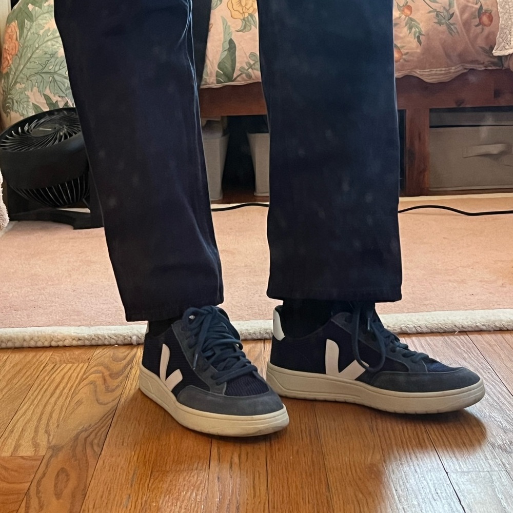 Veja Navy and White Women's Sneakers